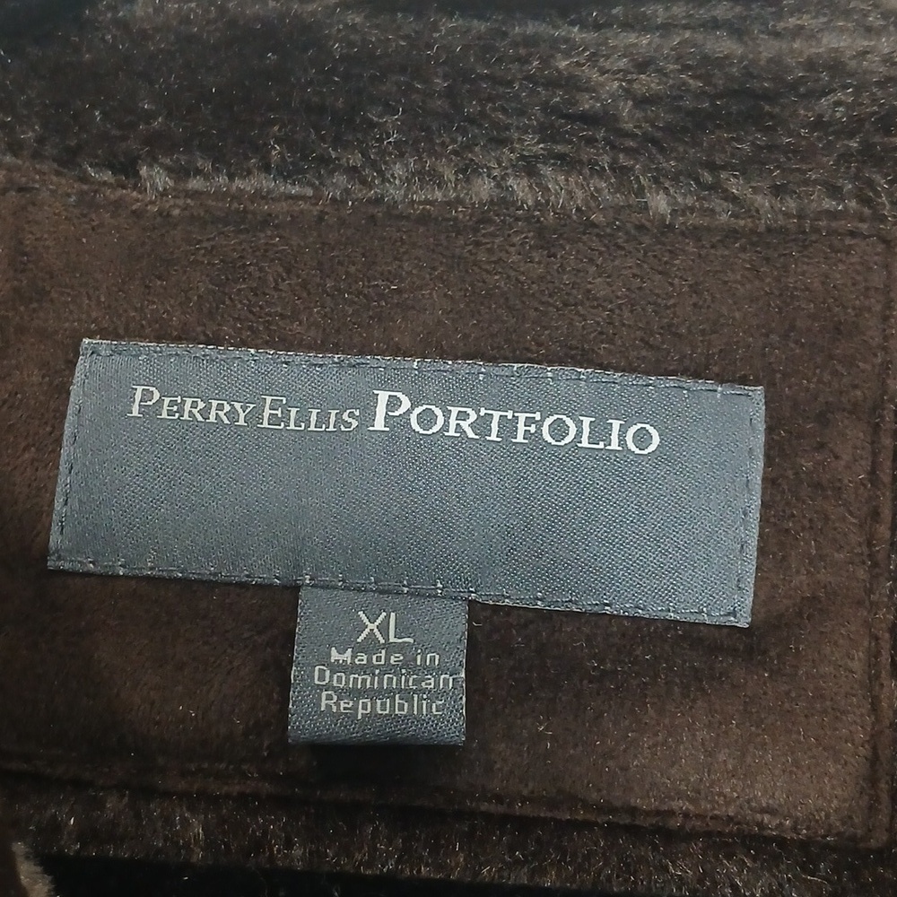 Perry Ellis Dark Brown Lightweight Jacket NEW WITH TAGS SZ XL - Picture 3 of 9